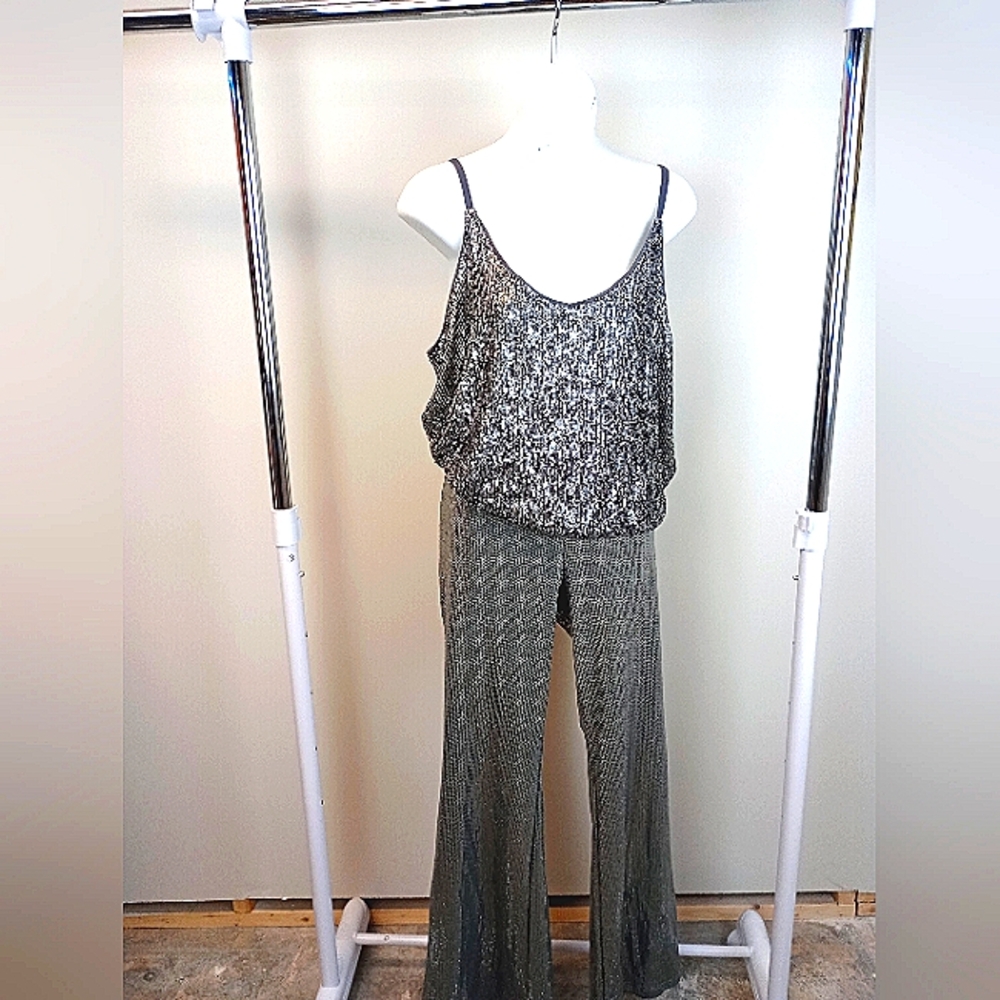 Sequins top with sequins pants